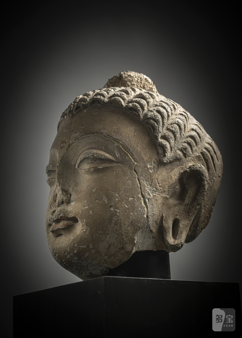 A STUCCO HEAD OF BUDDHA SHAKYAMUNI - 图4